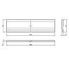 Плинтус MDF AGT SPR-7034 3082 Белый матовый 2800х80х9мм (уп.16 шт.), недорого - фото №3 - small