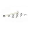 Универсальная полка с крючками 606×406 mm white (7 hooks) - small