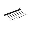 Универсальная полка с крючками 606×406 mm black (7 hooks) - small