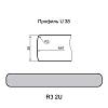 Столешница Luxeform L0222/R3-2 U Хортица 4200х1200х38мм, купить - фото №2 - small