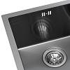 Мойка стальная Under top mini STEEL S201 black (400*430*220mm) GRANADO, в Украине - фото №4 - small