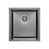Мойка стальная Under top mini STEEL S201 black (400*430*220mm) GRANADO - small