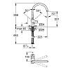 Смеситель Minta чёрный бархат Grohe (32917KS0) (уценка), недорого - фото №3 - small