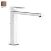 Змішувач для умивальника Gessi Rettangolo, високий донний клапан Copper Brushed PVD (11923708) Gessi - small