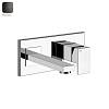 Змішувач для умивальника Gessi Rettangolo, короткий вилив Black Metal Brushed PVD (44840707) Gessi - small