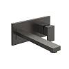 Змішувач для умивальника Gessi Rettangolo, довгий вилив, Black Metal Brushed PVD (44838707) Gessi - small