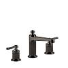 Змішувач для умивальника Gessi Venti 20 3 отвори, середній Black Metal Bruched PVD (65014707) Gessi - small