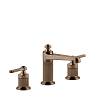 Змішувач для умивальника Gessi Venti 20 на 3 отвори, середній Copper Bruched PVD (65014708) Gessi - small
