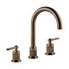 Змішувач для умивальника Gessi Venti 20 на 3 отвори Copper Bruched PVD (65016708) Gessi - small