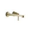 Змішувач для умивальника Venti 20, настінний, довгий вилив, Brushed Brass PVD (65088727) Gessi - small