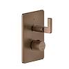Термостат Inciso з 2 виходами, зовнішня частина Copper Brushed PVD (58134708) Gessi - small
