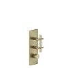 Термостат Inciso з 2 виходами, високопродуктивний, зовн. частина Bruched Brass PVD (58224727) Gessi - small