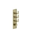 Термостат Inciso з 3 виходами, високопродуктивний, зовн. частина Bruched Brass PVD (58206727) Gessi - small