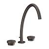 Змішувач для умивальника високий 3 отвори з д/к Origini Black Metal Brushed PVD (66015707) Gessi - small
