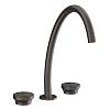Змішувач для умивальника високий на 3 отвори Origini Black Metal Brushed PVD (66016707) Gessi - small