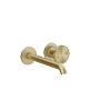 Змішувач для умивальника настінний монтаж Origini Brushed Brass PVD (66088727) Gessi - small