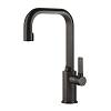 Змішувач для умивальника високий, донний клапан Inciso Black Metal Brushed PVD (58005707) Gessi - small