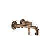 Змішувач для умивальника настінний, короткий вилив Inciso Copper Brushed PVD (58088708) Gessi - small
