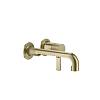 Змішувач для умивальника настінний, короткий вилив Inciso Brushed Brass PVD (58088727) Gessi - small