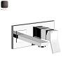 Змішувач для умивальника Gessi Rettangolo K короткий вилив Black Metal Brushed PVD (53089707) Gessi - small