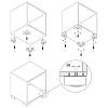 Мебельная ножка Ferro Fiori PL 736 R, h=35, макс. 750 кг, чёрный, в Украине - фото №4 - small
