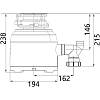 Подрібнювач для мийки Inverto BLDC Compact Fabiano, в Украине - фото №4 - small