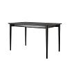Стол обеденный раскладной Silva 130+40 x 80 чёрный ясень - small