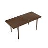 Стол обеденный раскладной Silva 130+40 x 80 тёмный орех, фото - фото №5 - small