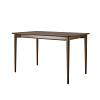 Стол обеденный раскладной Silva 130+40 x 80 тёмный орех - small