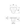 Ручка Ferro Fiori M 0096.01 чорный браш, недорого - фото №3 - small