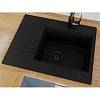 Кухонна мийка BODRUM 650 black shine mirastone Miraggio, фото - фото №5 - small