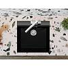 Кухонна мийка LAGOON 540 black shine mirastone Miraggio, в Україні - фото №4 - small