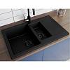 Кухонна мийка LAPAS black shine mirastone Miraggio, недорого - фото №3 - small
