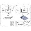 Умивальник ERICA 700 miramarble Miraggio, заказать онлайн - фото №8 - small