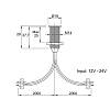 Сенсорний вимикач на дотик з димув. (чорний), 12V/24V, 60W/120W, недорого - фото №3 - small