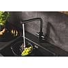 Змішувач для кухні Blue Pure Minta фантомний чорний, поворотний/витяжний, 2 води Grohe (30590KF0), фото - фото №5 - small