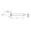 Механизм P2O PIN Strong, белый, врезной, длинный ход (9375963) Hettich 2.0, недорого - фото №3 - small