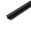 Профиль для LED-ленты, ВРЕЗНОЙ LPV-7B, анодированный черный L = 2м - small