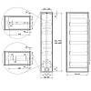 Карго-колона Aster NV 300мм графит 5 корзин 1450-1750 мм Muller, фото - фото №5 - small