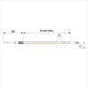 LED-стрічка COB 6,6 mm, 400 LEDs/m, 7W, 12V, IP20, тепле світло, 3000К, в Україні - фото №4 - small