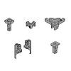 FurnSpin CADRO Standart, комплект без профилей, белый матовый (9360730) Hettich - small