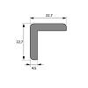 FurnSpin CADRO заглушка для декоративного профиля, черный матовый (9352267) Hettich, купить - фото №2 - small