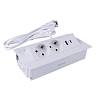 Встраиваемый розеточный блок Lumine SPACE 2 розетки, 2 USB A+C (30 Вт), белый NEW, купить - фото №2 - small