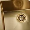 Мийка сталева Under top max STEEL S201 gold honeycomb (530*430*220mm) Granado, в Украине - фото №4 - small