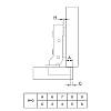 Петля Clip-On, 105°, напівнакладна, с доводчиком  SoftPlus, никель, 3D Muller Profi Line, цена - фото №6 - small