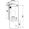Витяжка декоративна циліндрична пристінна Cylindra 35 Silent Inox Fabiano, ціна від виробника - фото №10 - small