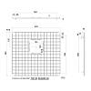 Защитная решетка на дно мойки PGKS 430x390 Nano Graphite Fabiano, купити - фото №2 - small