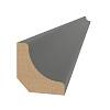 Плинтус MDF AGT SPR-6050 726 Тёмно-серый шёлк 2800х22х12 мм (уп.28 шт.) - small