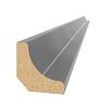 Плінтус MDF AGT SPR-6050 608 Антрацит металевий 2800х22х12 мм (уп.28 шт.) - small