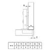 Петля Clip-On, 105°,  накладная, с доводчиком, никель, 3D Muller Profi Line, заказать - фото №7 - small